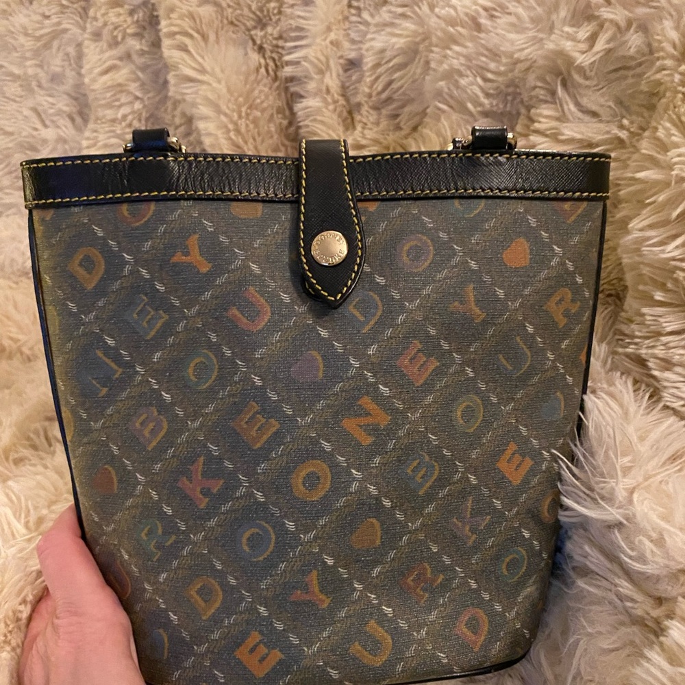 EUC!!! Dooney & Bourke Black and Brown Designer Shoulder Bag